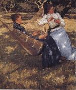 Henry Herbert La Thangue In the Orchard Spain oil painting artist